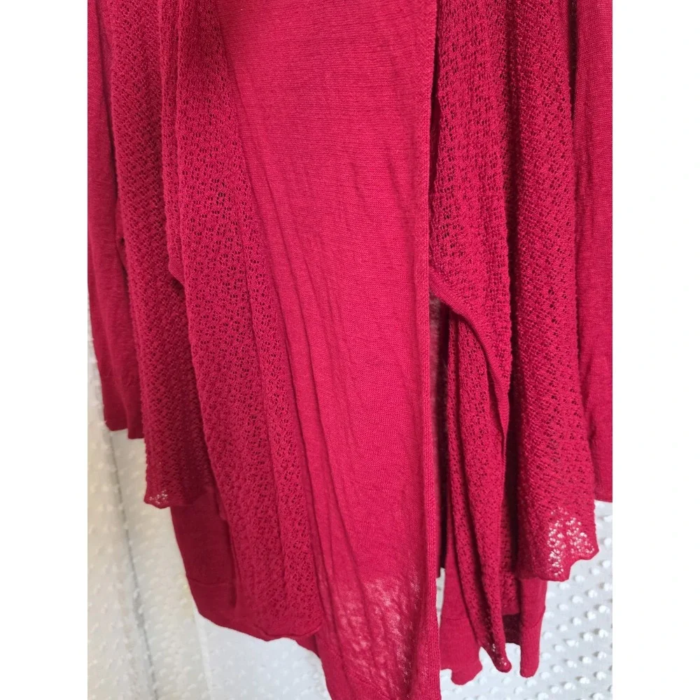 Lauren Ralph Lauren Womens Quiet Luxury Linen Waterfall Cardigan Womens Size 3XL